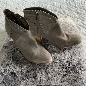 Vince Camuto Grey Suede Booties